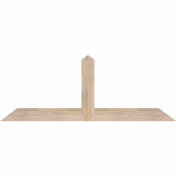 Ekena Millwork Portland Smooth Timber Gable Bracket, Douglas Fir, 48"W x 18"H x 1 1/2"D x 3 1/2"F, 9/12 Pitch GBW048X18X0204POR00SDF - main